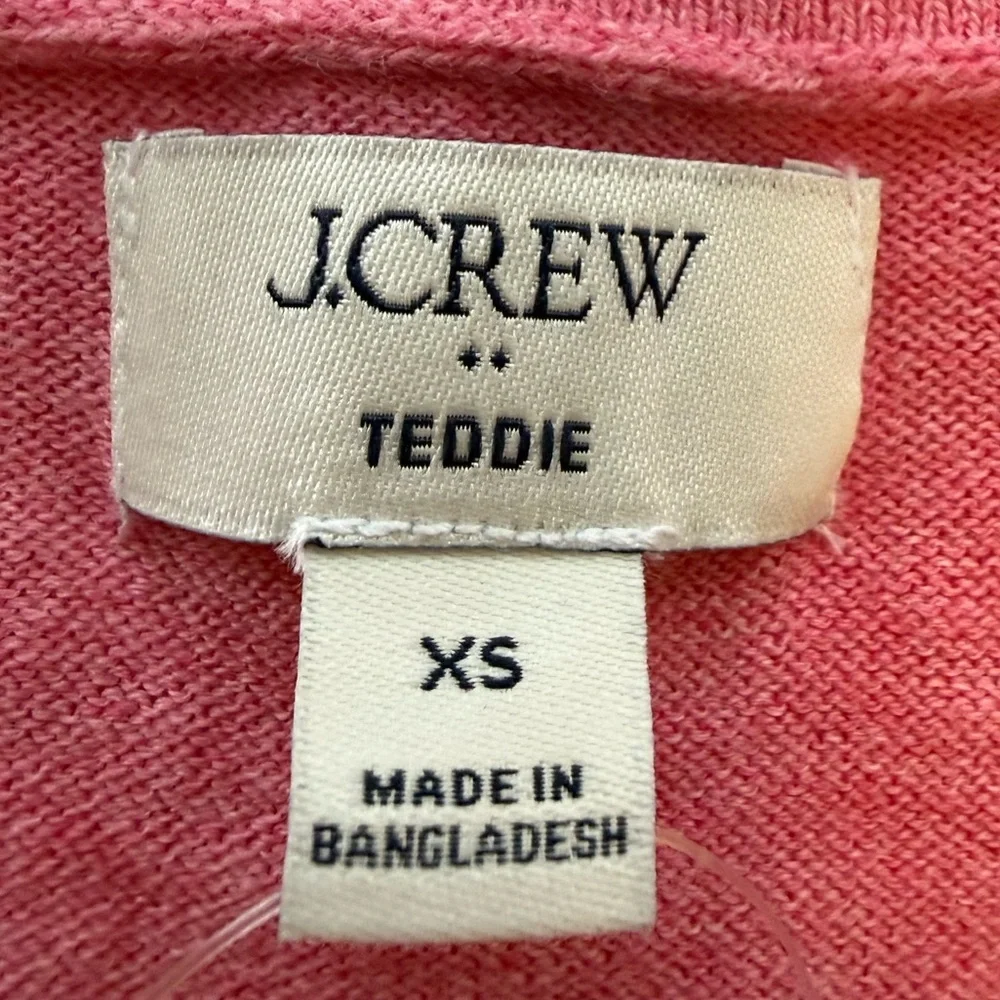 J. Crew Women's Vibrant Pink Crew Neck Sweater - Picture 3 of 5